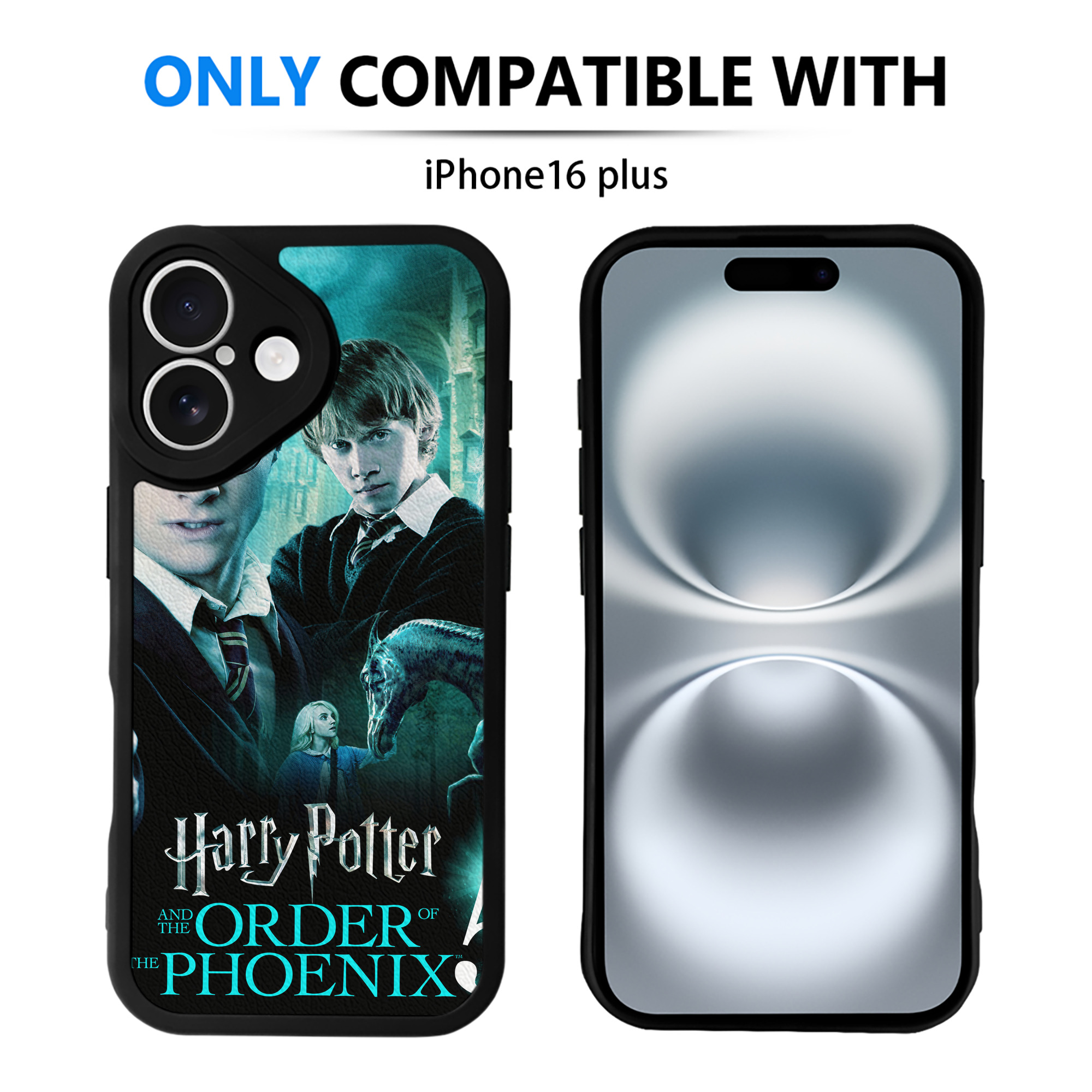 （画像用） Harry Potter ハリー・ポッターシリーズ 【iPhone 16シリーズ対応】シリコンスマホケース（レザー調） 材質：シリコン